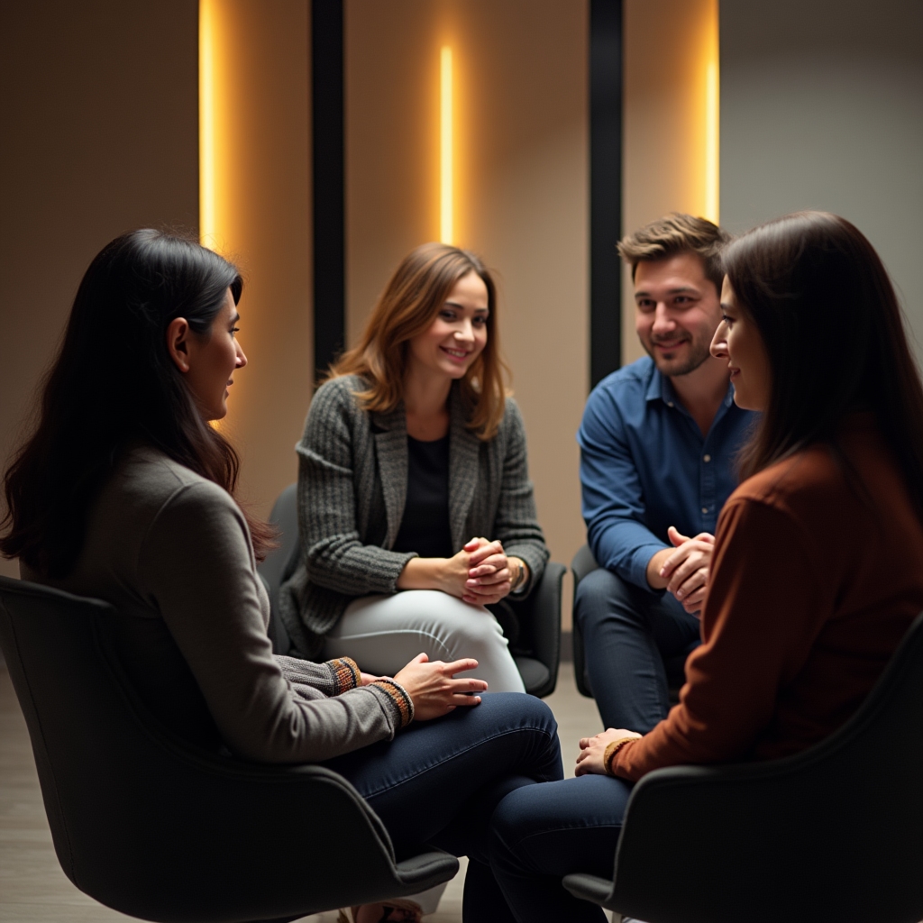 Feedbackrunde in der Gruppe